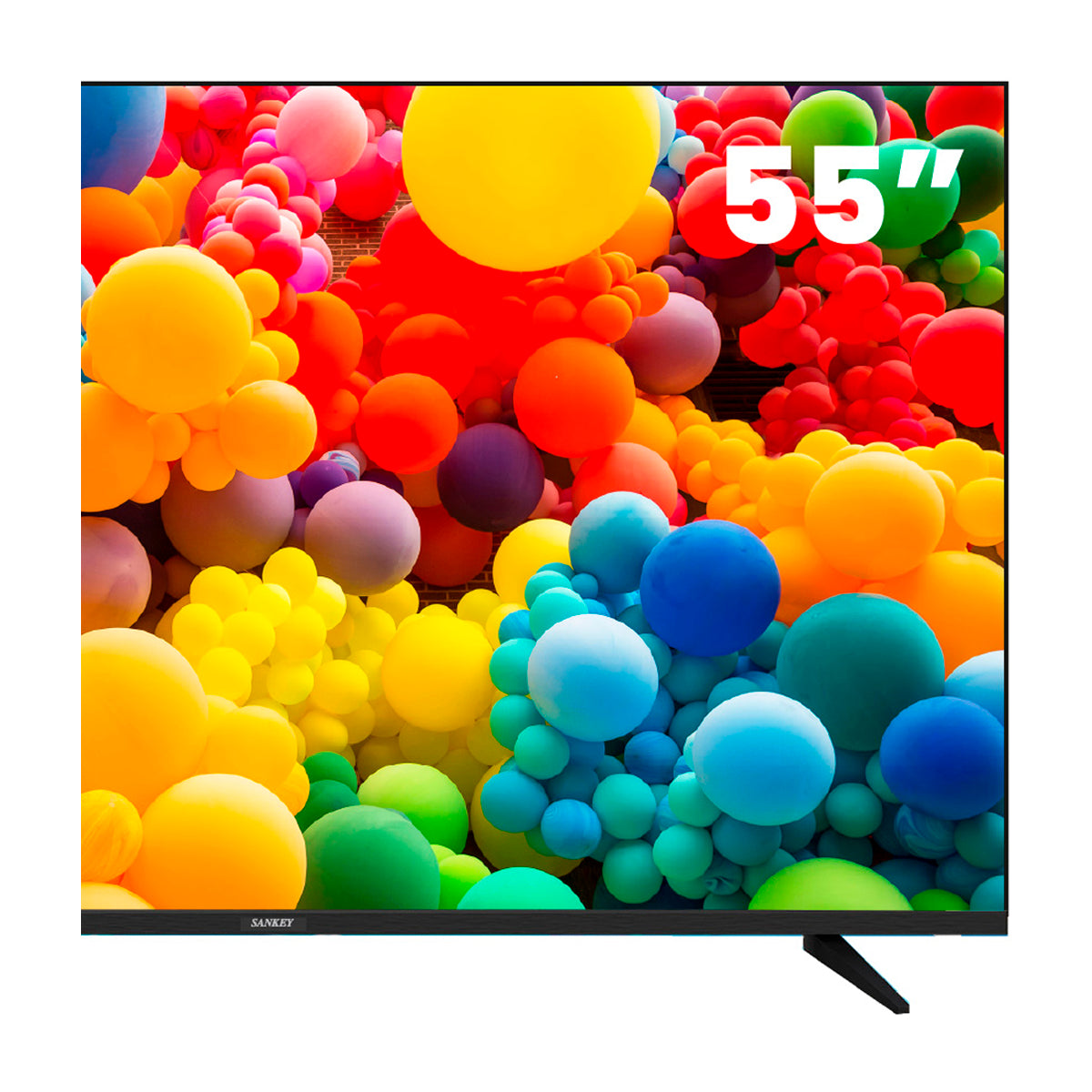 Sankey Televisor QLED Ultra HD 4K HDR Smart 55" | Procesador Quad Core | Frameless Design | Ultra Slim | Tizen OS