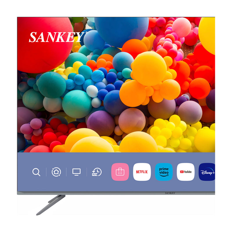 Sankey Televisor QLED Ultra HD 4K HDR Smart de 55" | Procesador Quad Core 4K | Quantum Dot | Frameless Design | Ultra Slim | Web OS