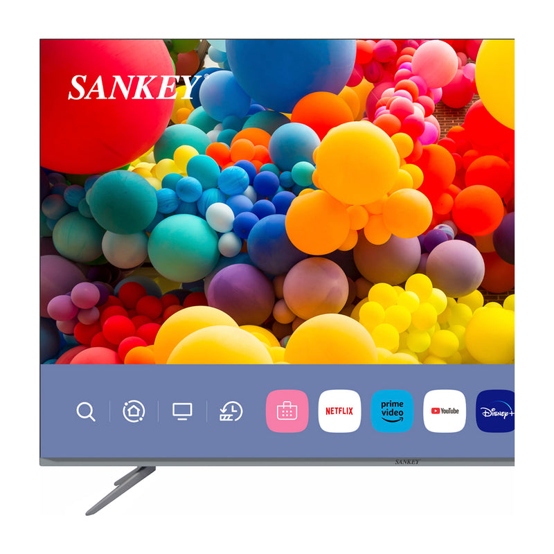 Sankey Televisor QLED Ultra HD 4K HDR Smart de 65" | Procesador Quad Core 4K | Quantum Dot | Frameless Design | Ultra Slim | Web OS