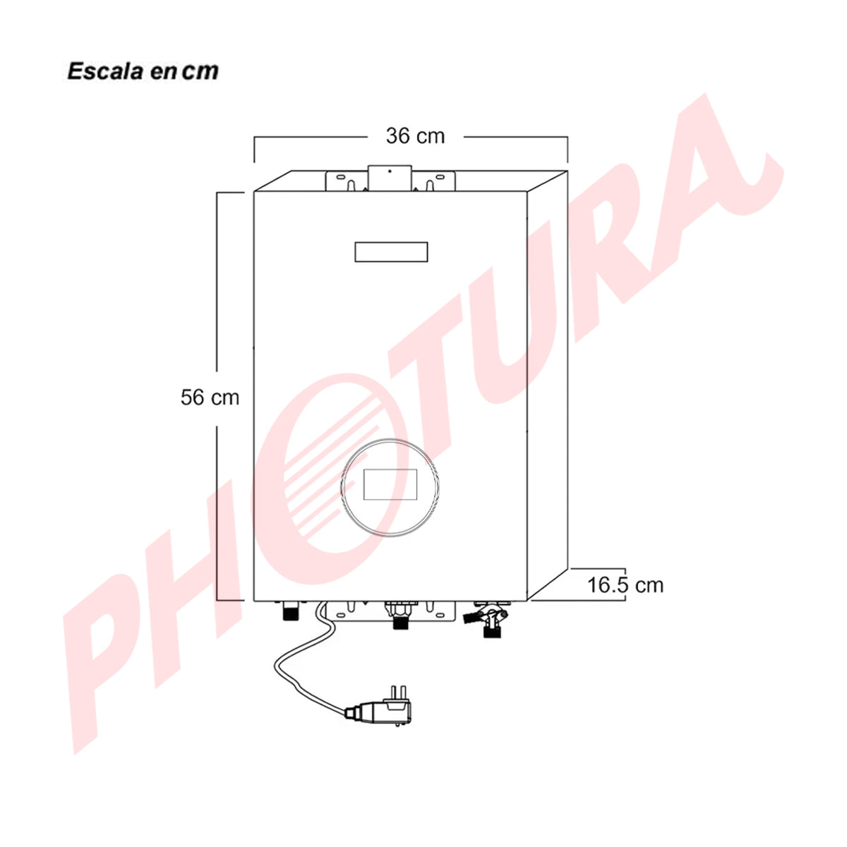 Drija Calentador de Agua a Gas | 42KW | 21L