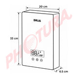 DRIJA Calentador de Agua Eléctrico | 7KW | 10.5L | Control Remoto | Negro