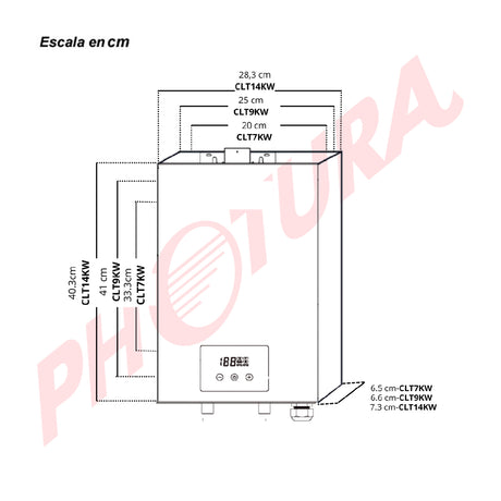 DRIJA Calentador de Agua Eléctrico | 7KW | 10.5L