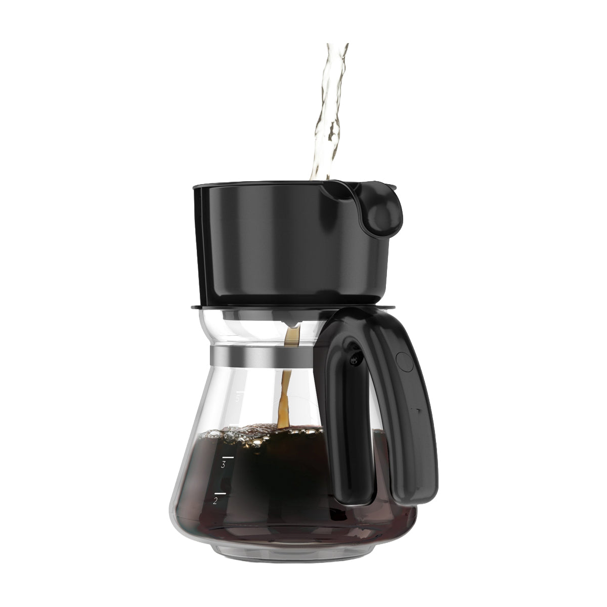 Black & Decker Cafetera Dispensadora 4-en-1 de 5 Tazas | Filtro Lavable Permanente | Canasta Removible | Negro