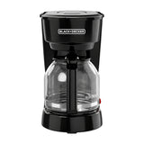 Black & Decker Cafetera de 12 Tazas | Tecnología Vortex | Filtro Lavable Permanente | Canasta Removible | Negro
