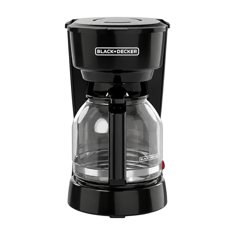 Black & Decker Cafetera de 12 Tazas | Tecnología Vortex | Filtro Lavable Permanente | Canasta Removible | Negro