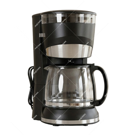 Sankey Cafetera de 12 Tazas | Filtro Permanente Lavable | Interruptor Iluminado | Negro