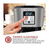 Black & Decker Cafetera de 12 Tazas | Tecnología Vortex | Multiprogramable | Smart Clean | Negro Plateado