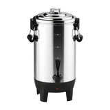 Sankey Cafetera Percoladora de 30 Tazas | Indicador de Temperatura | Acero Inoxidable | Plateado