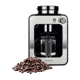 Sankey Cafetera / Molino de Café | 4 Tazas | Plateado Negro