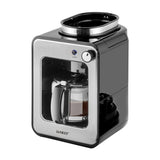 Sankey Cafetera / Molino de Café | 4 Tazas | Plateado Negro