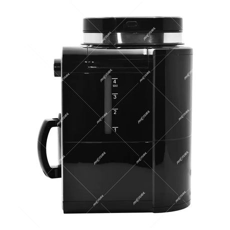 Sankey Cafetera / Molino de Café | 4 Tazas | Plateado Negro