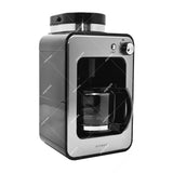 Sankey Cafetera / Molino de Café | 4 Tazas | Plateado Negro