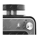 Sankey Cafetera / Molino de Café | 4 Tazas | Plateado Negro