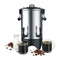 Sankey Cafetera Percoladora Comercial de 45 Tazas | Doble Dispensador | Acero Inoxidable