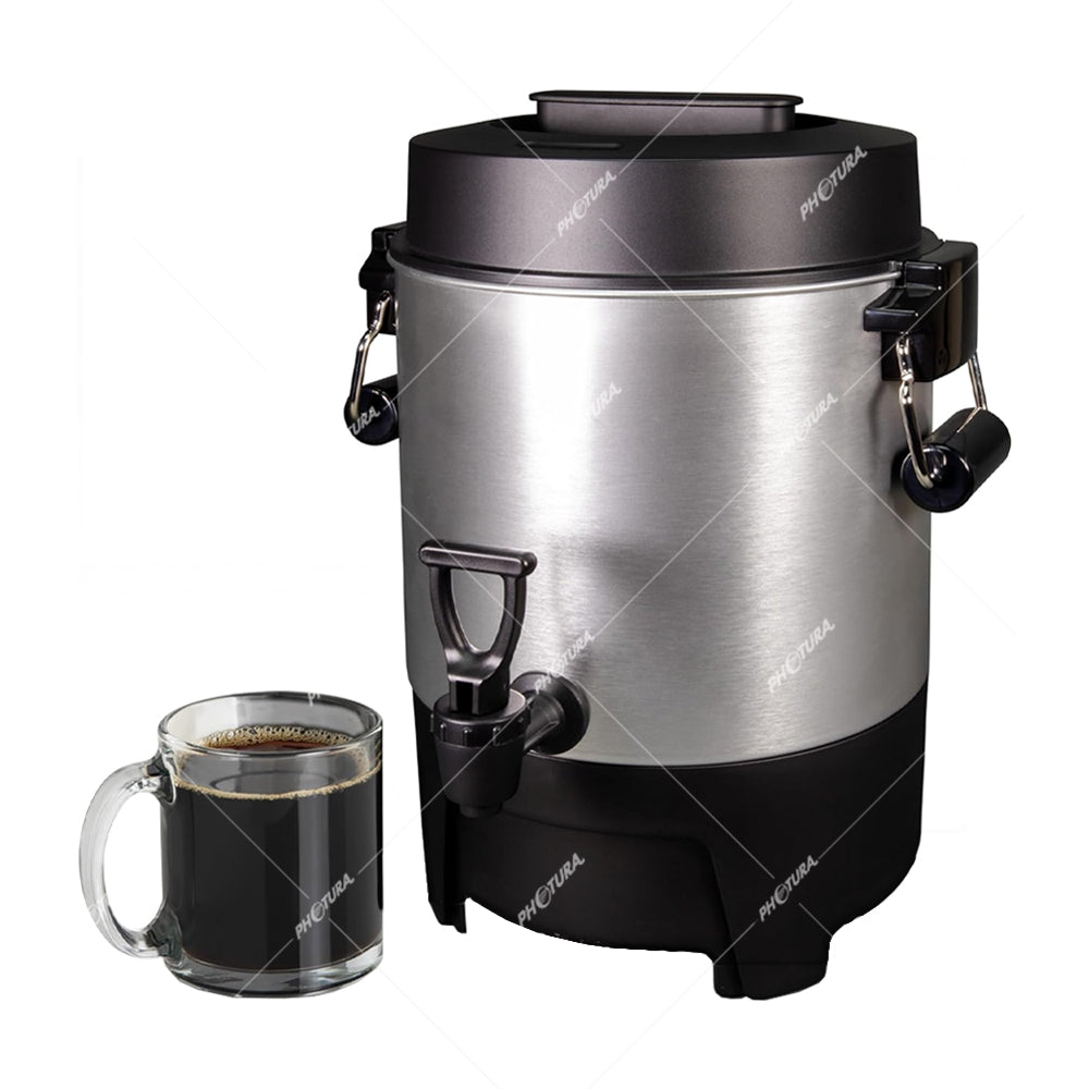 Sankey Cafetera Percoladora Comercial de 45 Tazas | Acero Inoxidable