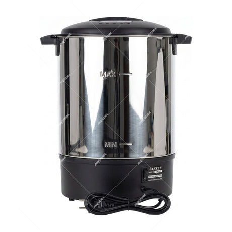 Sankey Cafetera Percoladora Comercial de 60 Tazas | Indicador de Temperatura | Acero Inoxidable