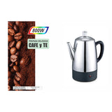 Sankey Cafetera Percoladora de 12 Tazas | Acero Inoxidable