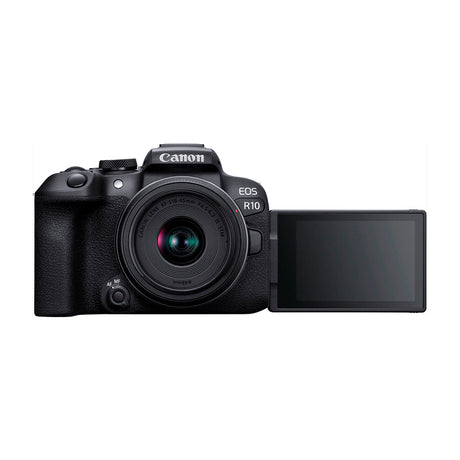 Canon Content Creator Kit | EOS R10 Cámara Digital Mirrorless con Lente 18-45mm IS STM, Stereo Mic, Tripod Grip