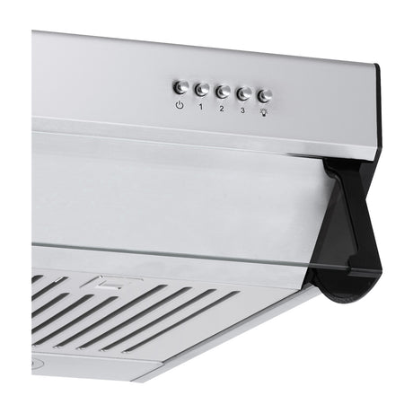 DRIJA Compatto 60 Acero Extractor de Grasa | Tipo Compacto | 3 Velocidades | 1 Filtro de Carbón | 2 Filtros de Acero inoxidable | 260m3/H | Acero