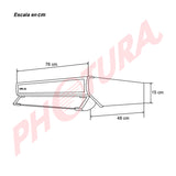 Drija Compatto 76 Black Extractor de Grasa | Tipo Compacto | 3 Velocidades | 1 Filtro de Carbón | 2 Filtros de Acero inoxidable | 260m3/H | Negro