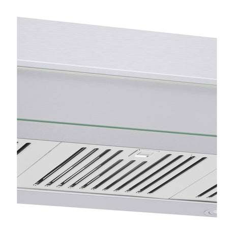 DRIJA Compatto 90 Acero Extractor de Grasa | Tipo Compacto | 3 Velocidades | 1 Filtro de Carbón | 3 Filtros de Acero inoxidable | 260m3/H | Acero