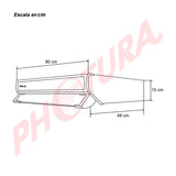 Drija Compatto 90 Acero Extractor de Grasa | Tipo Compacto | 3 Velocidades | 1 Filtro de Carbón | 3 Filtros de Acero inoxidable | 260m3/H | Acero