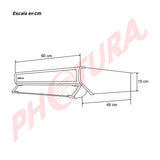 Drija Compatto 90 Black Extractor de Grasa | Tipo Compacto | 3 Velocidades | 1 Filtro de Carbón | 2 Filtros de Acero inoxidable | 260m3/H | Negro