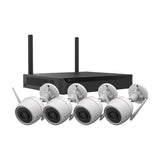 EZVIZ H3c 2K+ Kit de 4 Cámaras de Seguridad WiFi con NVR X5S | 2K+ | Visión Nocturna a Color | Detección de Movimiento | IP67 | Tecnología de Vídeo H.265