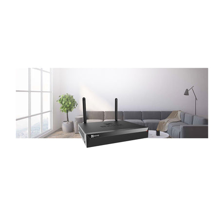 EZVIZ H3c 2K+ Kit de 4 Cámaras de Seguridad WiFi con NVR X5S | 2K+ | Visión Nocturna a Color | Detección de Movimiento | IP67 | Tecnología de Vídeo H.265