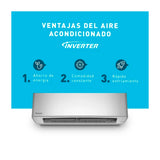 Panasonic Aire Acondicionado Split Premium Inverter 13,600 BTU | SEER 24 | SU | nanoeX Mark 2 | WiFi Comfort Cloud | Blue Fin | 220v | Gris