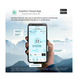 Panasonic Aire Acondicionado Split Premium Inverter 25,200 BTU | SEER 22 |  nanoeX Mark 2 | WiFi Comfort Cloud | Blue Fin | 220v | Gris