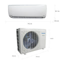 Panasonic Aire Acondicionado Split Inverter 12,000 BTU | YS | Enfriamiento Rápido | Blue Fin Condenser | 220v | Blanco