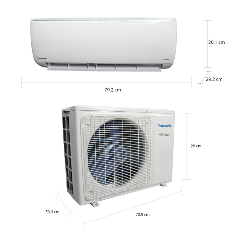 Panasonic Aire Acondicionado Split Inverter 12,000 BTU | YS | Enfriamiento Rápido | Blue Fin Condenser | 220v | Blanco