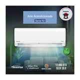 Panasonic Aire Acondicionado Split Inverter  12,044 BTU | SEER 20 | YU | Enfriamiento Rápido | Blue Fin Condenser | IFeel | 220v | Blanco