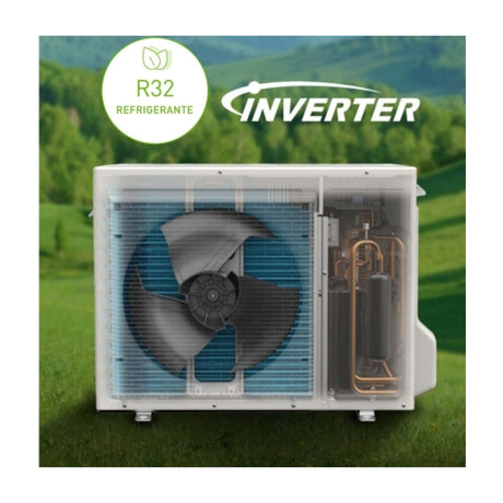 Panasonic Aire Acondicionado Split Inverter  12,044 BTU | SEER 20 | YU | Enfriamiento Rápido | Blue Fin Condenser | IFeel | 220v | Blanco