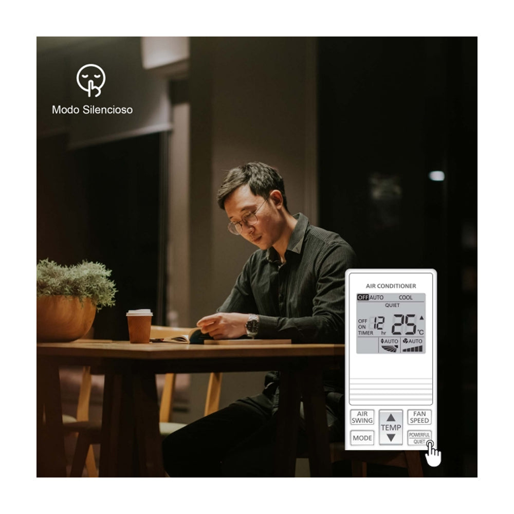 Panasonic Aire Acondicionado Split Inverter  12,044 BTU | SEER 20 | YU | Enfriamiento Rápido | Blue Fin Condenser | IFeel | 220v | Blanco