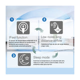 Panasonic Aire Acondicionado Split Inverter 18,255 BTU | SEER 20 | YU | Enfriamiento Rápido | Blue Fin Condenser | IFeel | 220v | Blanco