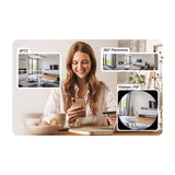 EZVIZ E4p Cámara de Seguridad WiFi para Casa | 3K+ | Lente Ojo de Pez | Visión Panorámica 360º | Visión Nocturna | Detección de Movimiento