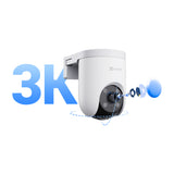 EZVIZ H8c Pro 4G Cámara de Seguridad WiFi para Casa | 3K | Visión Panorámica 360º | Conectividad dual 4G & Wi-Fi | Visión Nocturna a Color | Detección de Movimiento