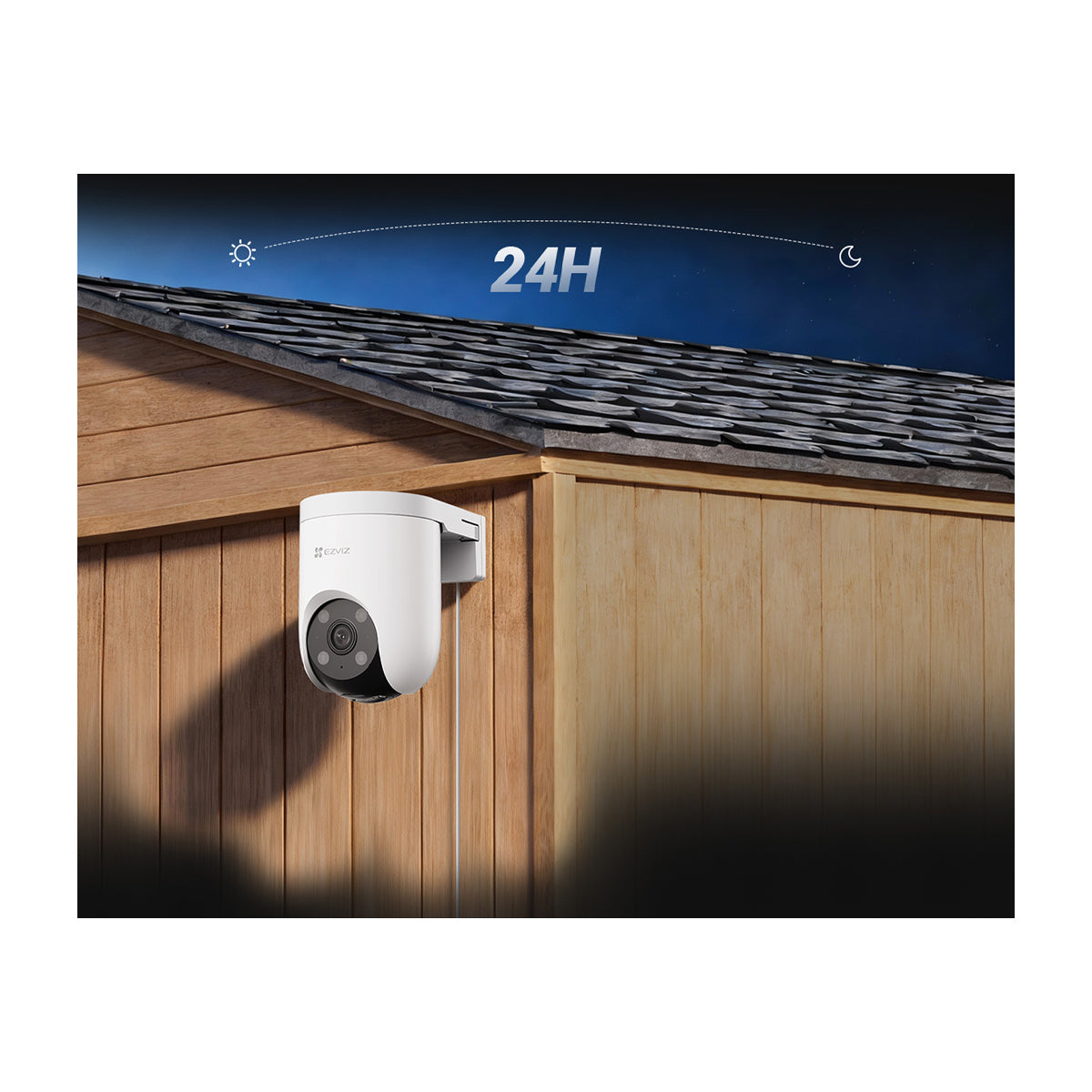 EZVIZ H8c Pro 4G Cámara de Seguridad WiFi para Casa | 3K | Visión Panorámica 360º | Conectividad dual 4G & Wi-Fi | Visión Nocturna a Color | Detección de Movimiento