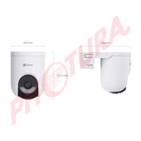 EZVIZ HB8 Lite 4G Kit Cámara de Seguridad WiFi para Casa | 2K+ | Visión Panorámica 360° | Conectividad dual 4G & Wi-Fi | Visión Nocturna a Color | Panel Solar