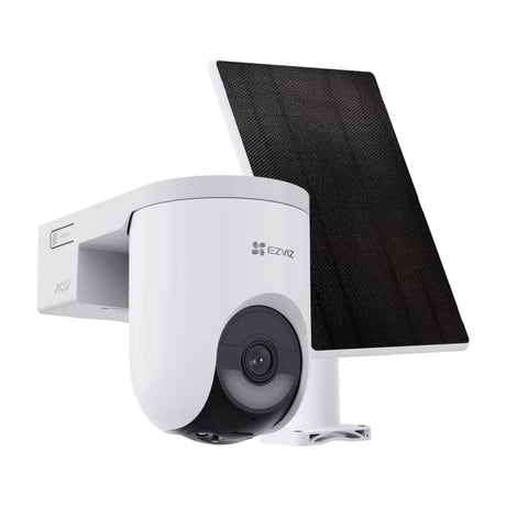 EZVIZ HB8 Lite 4G Kit Cámara de Seguridad WiFi para Casa | 2K+ | Visión Panorámica 360° | Conectividad dual 4G & Wi-Fi | Visión Nocturna a Color | Panel Solar