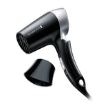 Remington Secador de Cabello para Viajes | 2 Velocidades | Bivoltaje | Mango Plegable | Negro