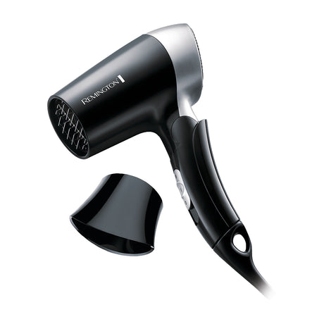 Remington Secador de Cabello para Viajes | 2 Velocidades | Bivoltaje | Mango Plegable | Negro