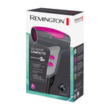 Remington Secador de Cabello | Compacto | Revestimiento Cerámico | 2 Velocidades | Rosa
