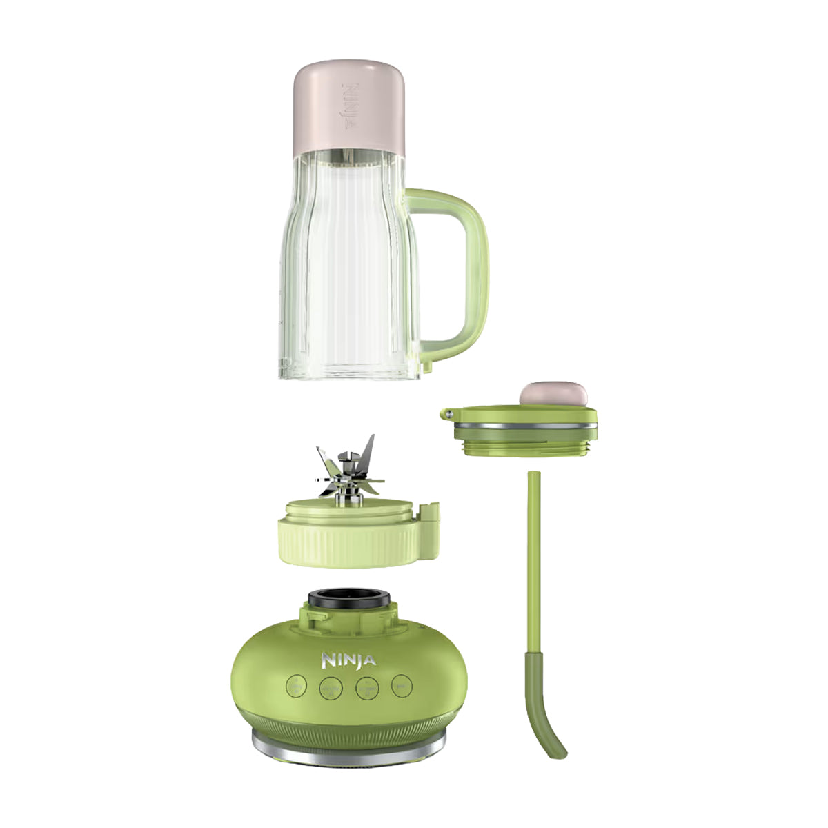 Ninja BlendBoss Licuadora Personal | Auto IQ | CrushBlade | 1100W | 0.7L | Watermelon