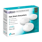 TP-Link Deco Sistema WiFi Mesh para toda la Casa | Triple Banda | MU-MIMO | Gigabit | Cobertura Casa de 6500p2 | Smart Hub | Punto de Acceso | HomeCare | Hasta 2200Mbps | 3 Unidades