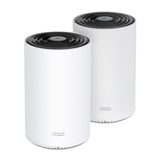 TP-Link Deco Sistema WiFi 6 Mesh para toda la Casa | Triple Banda | MU-MIMO | Gigabit | WPA3 | Beamforming | OneMesh | OFDMA | Cobertura Casa de 5500p2 | Punto de Acceso | HomeShield | Hasta 5.4Gbps | 2 Unidades