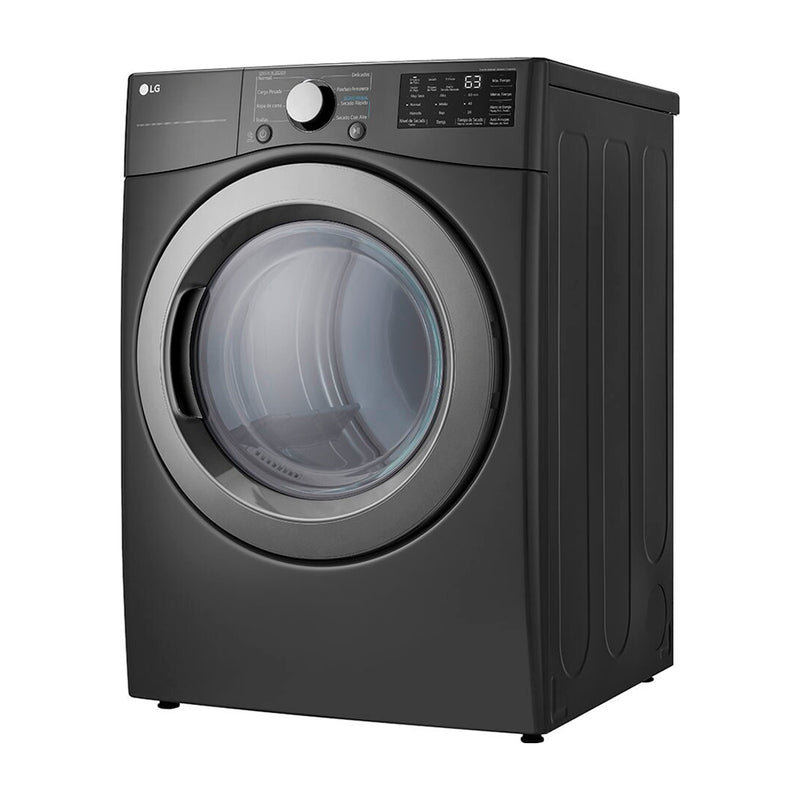 LG Secadora a Gas de Carga Frontal | Sensor Dry | Flow Sense | 7.4p3 | Negro Medio