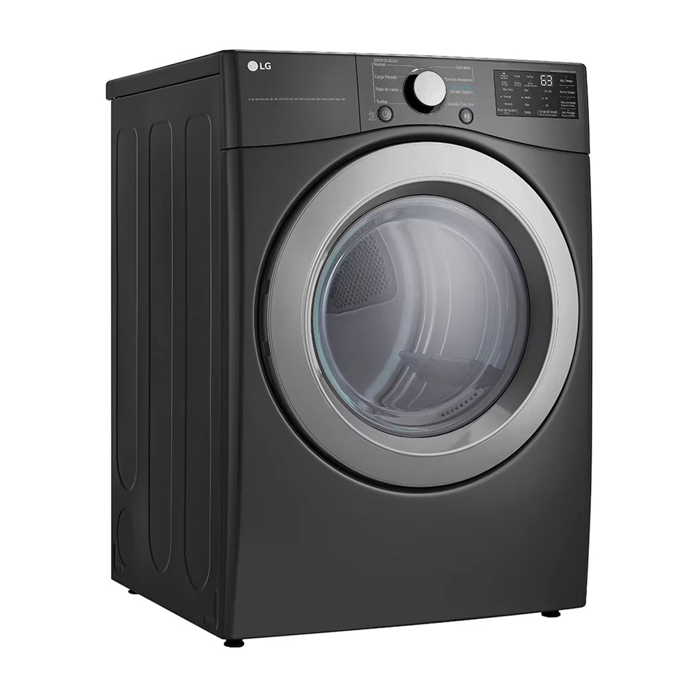 LG Secadora a Gas de Carga Frontal | Sensor Dry | Flow Sense | 7.4p3 | Negro Medio
